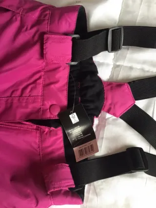 Conjunto esquí niña morado y rosa