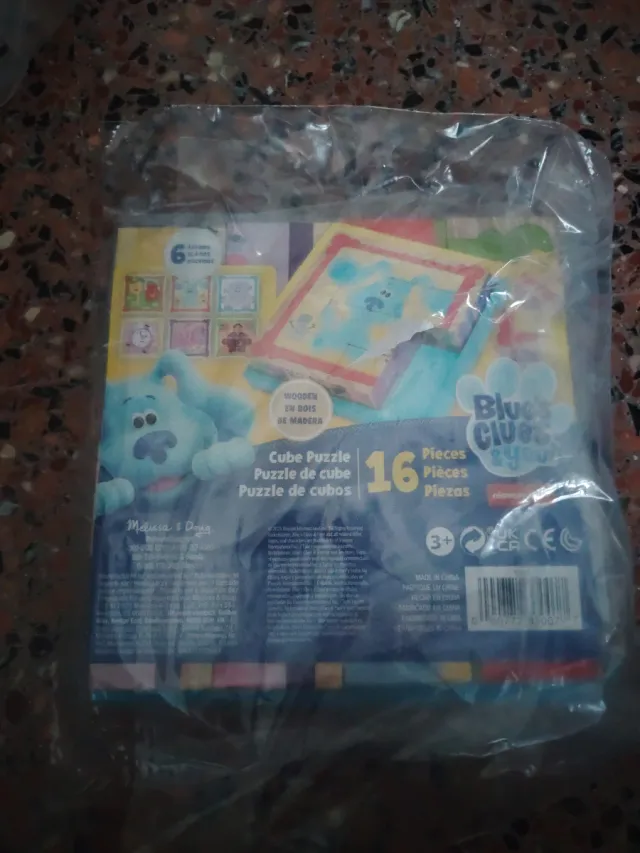 Puzzle de cubos de madera Blue's Clues