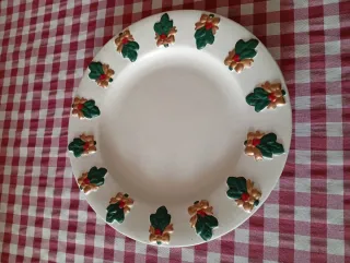 Coppia piatti decorativi Natale