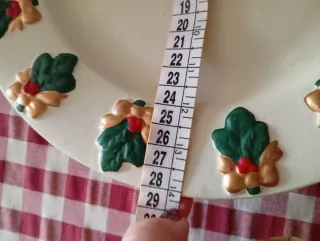 Coppia piatti decorativi Natale