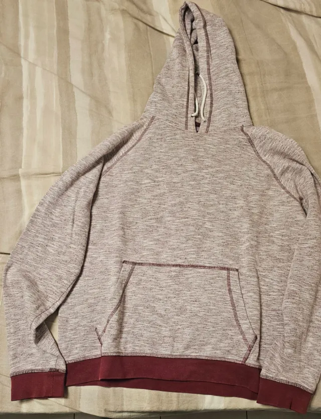 Felpa primaverile bianca/rossa