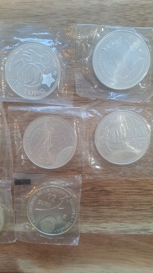 COLECCION COMPLETA Las monedas de 12€ en plata.