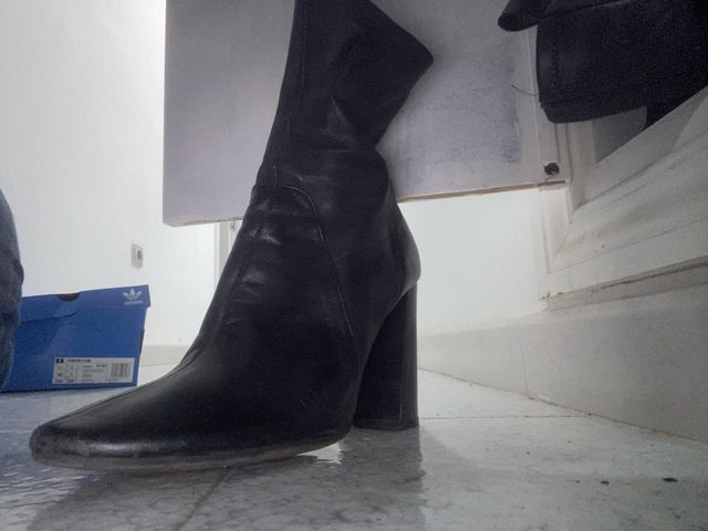 Botines de tacón negros