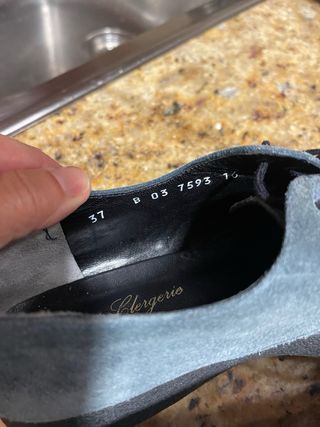 Robert Clergerie Zapatos Ante Azul Grisáceo