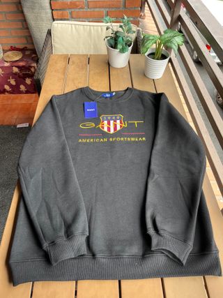 Sudadera Gant Negra Talla M Nueva