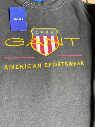 Sudadera Gant Negra Talla M Nueva