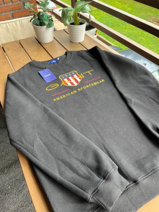 Sudadera Gant Negra Talla M Nueva