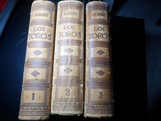Lote 3 Libros Cossio Tauromaquia 1-2-3