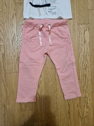 Set maglia Benetton e pantalone Fagottino tg.24-30