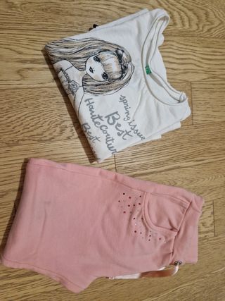 Set maglia Benetton e pantalone Fagottino tg.24-30