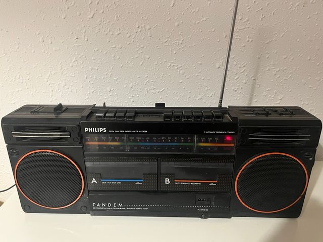 Boombox Radiocassette Philips TANDEM Dual Deck