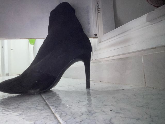 Botines de tacón negros