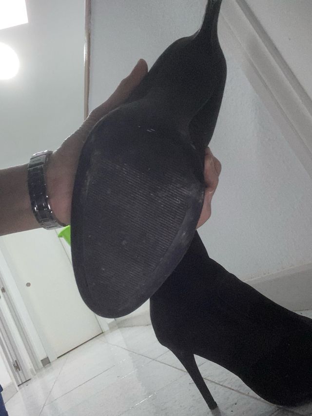 Botines de tacón negros