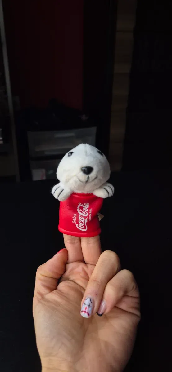 Marioneta Dedo Coca Cola Oso Polar 90's