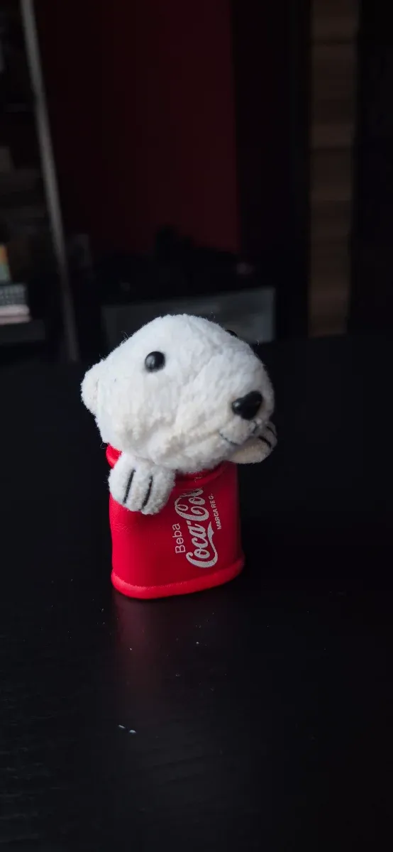 Marioneta Dedo Coca Cola Oso Polar 90's