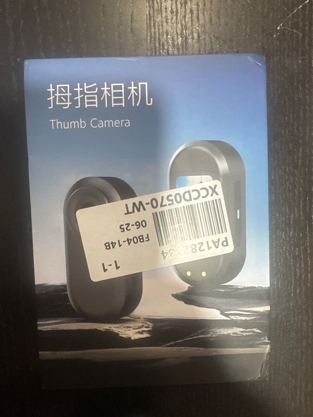 Mini cámara deportiva portátil blanca