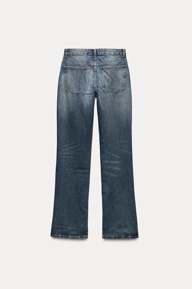 Jeans Zara tiro medio acampanados