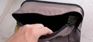 2 Alforjas Btwin Marrón y Negra