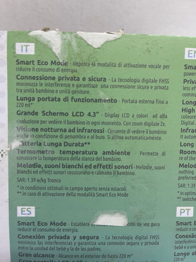 Chicco Deluxe Baby Monitor 4.3