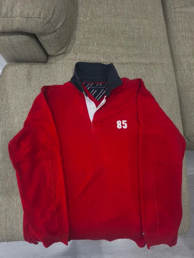 Polo Tommy Hilfiger Vintage XL Rosso