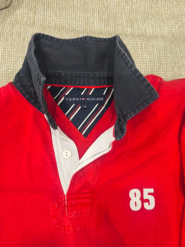 Polo Tommy Hilfiger Vintage XL Rosso