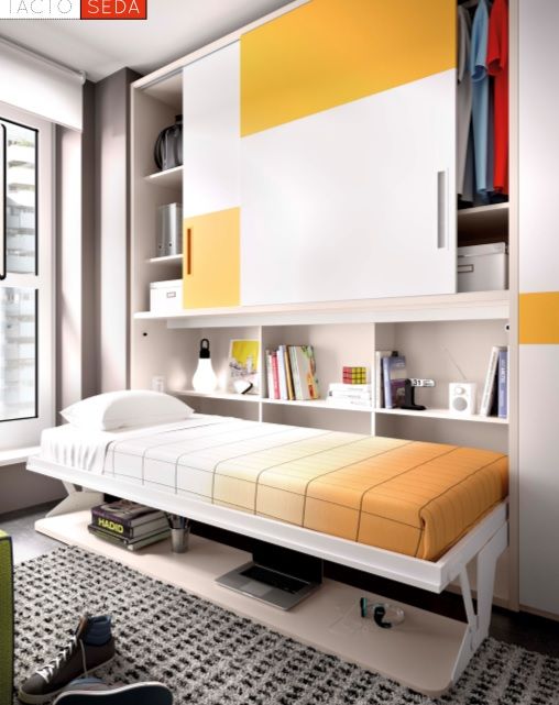 Cama abatible Rimobel con escritorio y armario