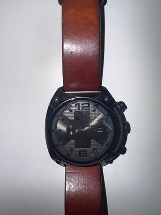 Reloj Diesel Correa Cuero Marrón Negro