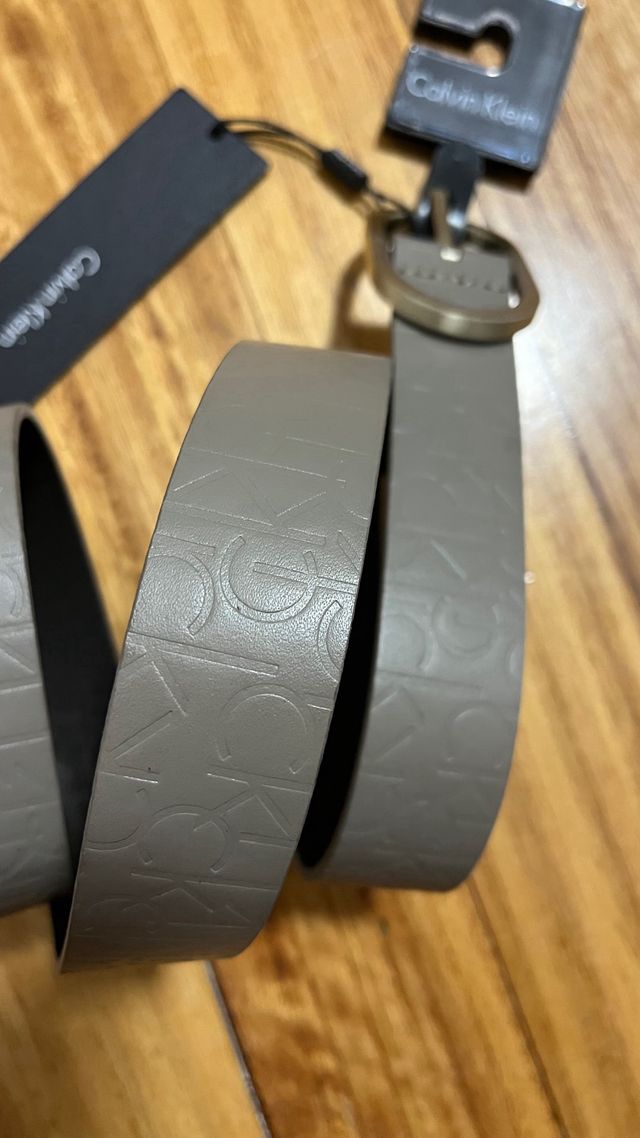 Cinturón Calvin Klein Piel Gris