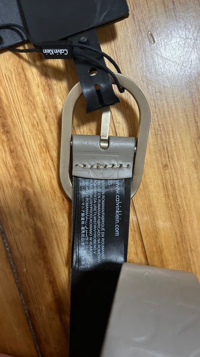 Cinturón Calvin Klein Piel Gris