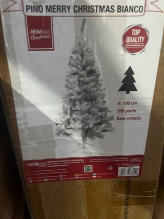 Albero di Natale 180 cm AB.Midea Bianco