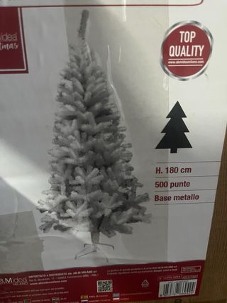 Albero di Natale 180 cm AB.Midea Bianco