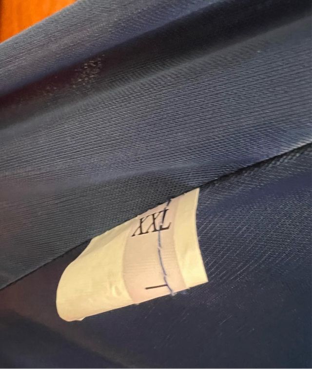 Vestido azul talla grande