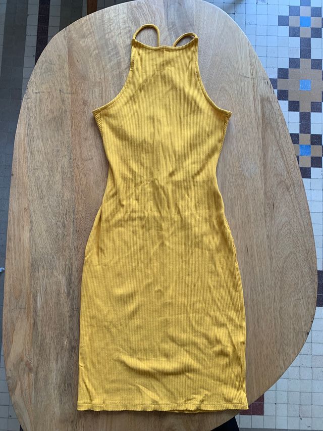 Vestido amarillo Zara Talla XS