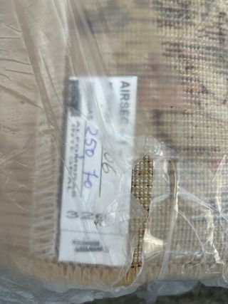 Set di 3 tappeti floreali beige