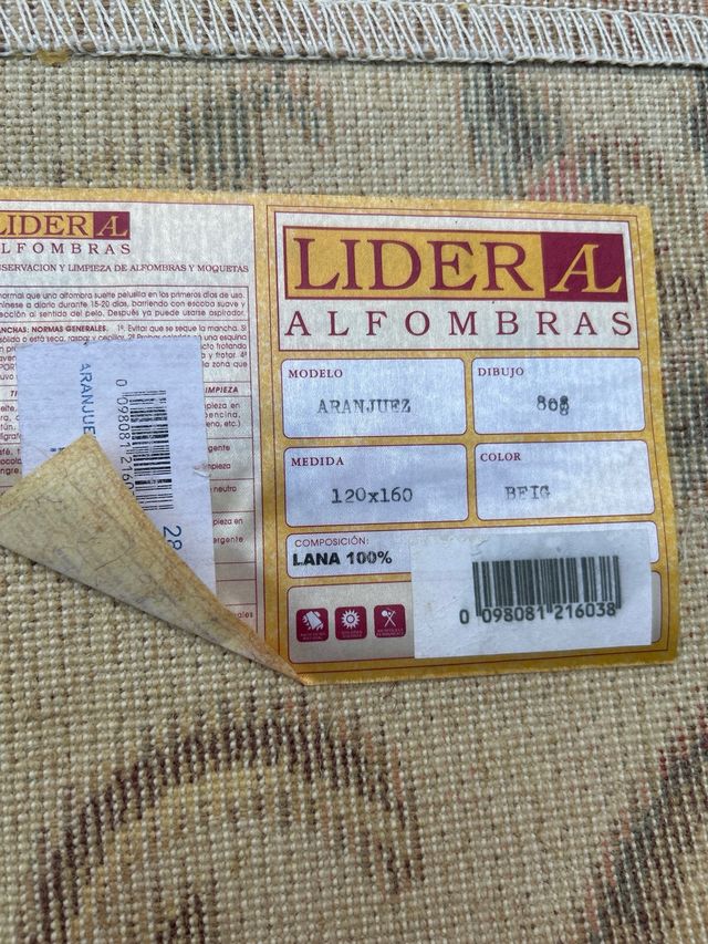 Conjunto 3 alfombras florales beige