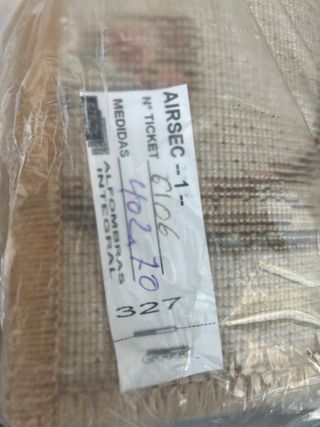 Set di 3 tappeti floreali beige