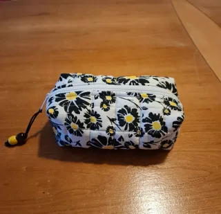 Neceser acolchado estampado flores