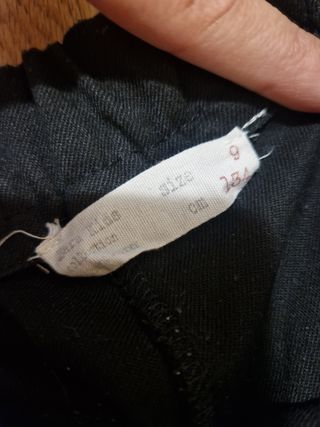 Pantalone nero con tasche,banda laterale Zara tg.9