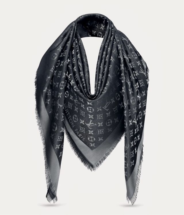Fular Louis Vuitton Negro Gris