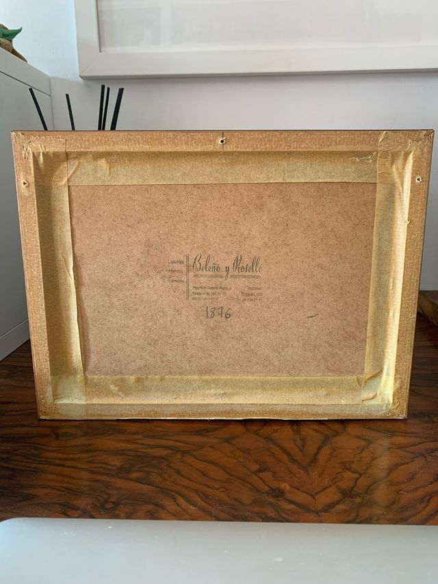 Cuadro japonés papel y madera