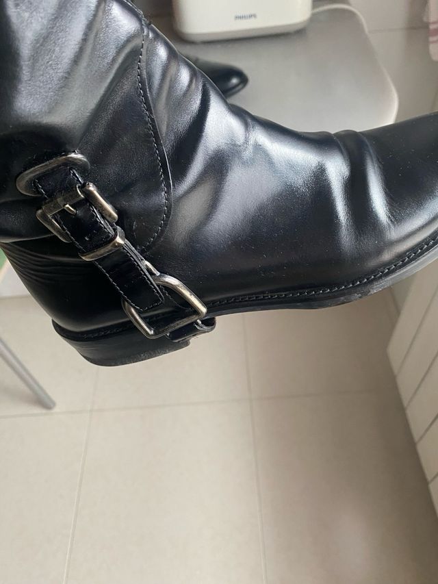 Botas de piel Marisa Rey negras