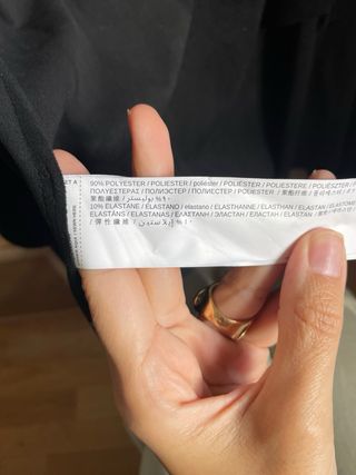 Chaqueta Mango Negra Flecos