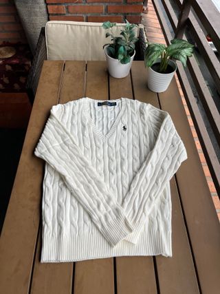 Jersey Polo Ralph Lauren punto cuello pico M