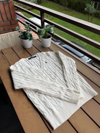 Jersey Polo Ralph Lauren punto cuello pico M