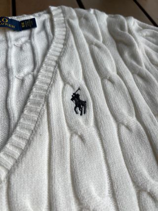 Jersey Polo Ralph Lauren punto cuello pico M