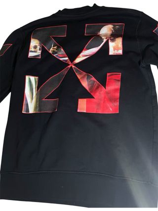 Felpa Off-White x Caravaggio Nera