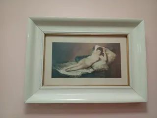 Cuadros antiguos maja vestida/desnuda