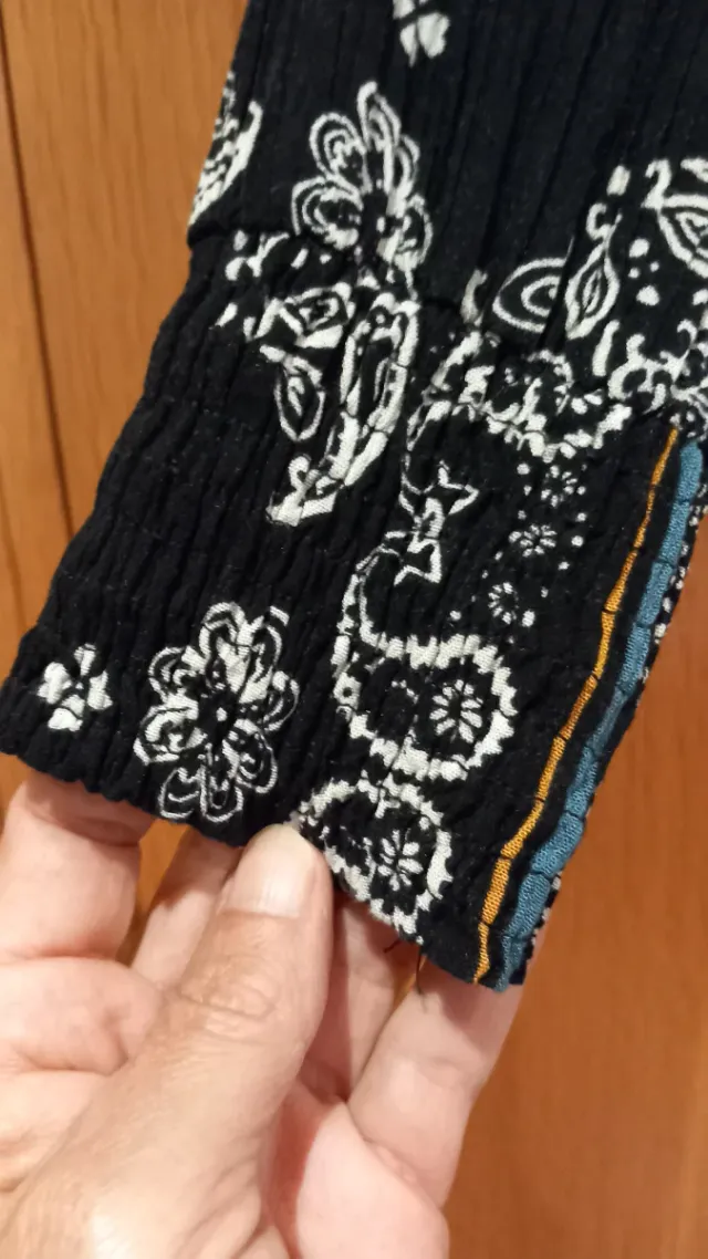 Vestido largo estampado Stradivarius