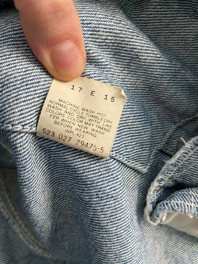 Giacca Denim Levi's Vintage Uomo Made in USA