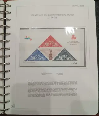 Colección y Álbum de Sellos España 91-94